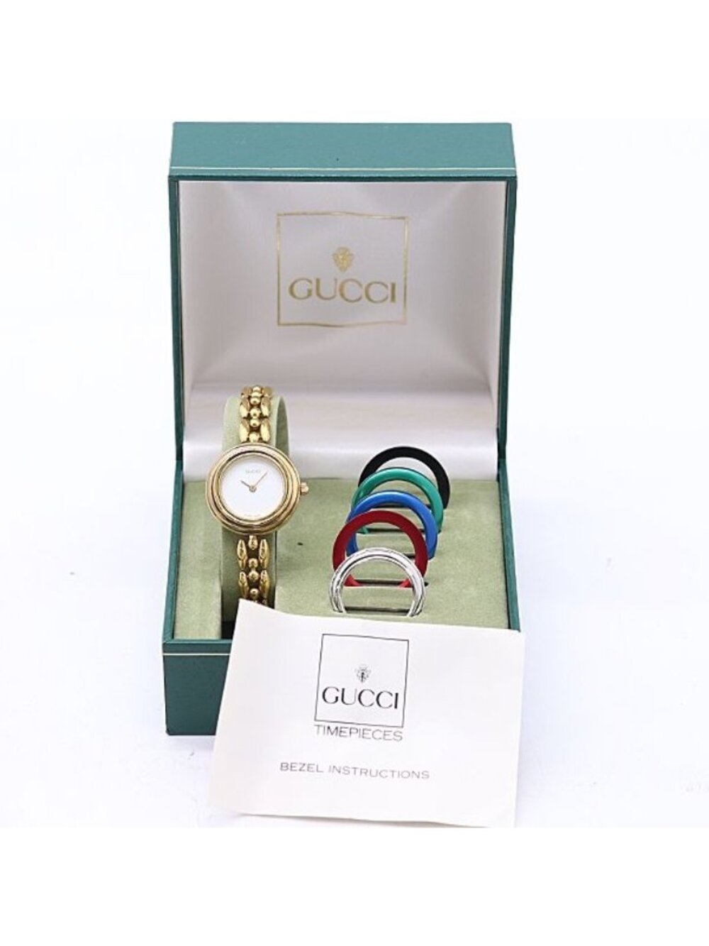 Gucci Change Bezel 11 12.2 Quartz White Dial Watch